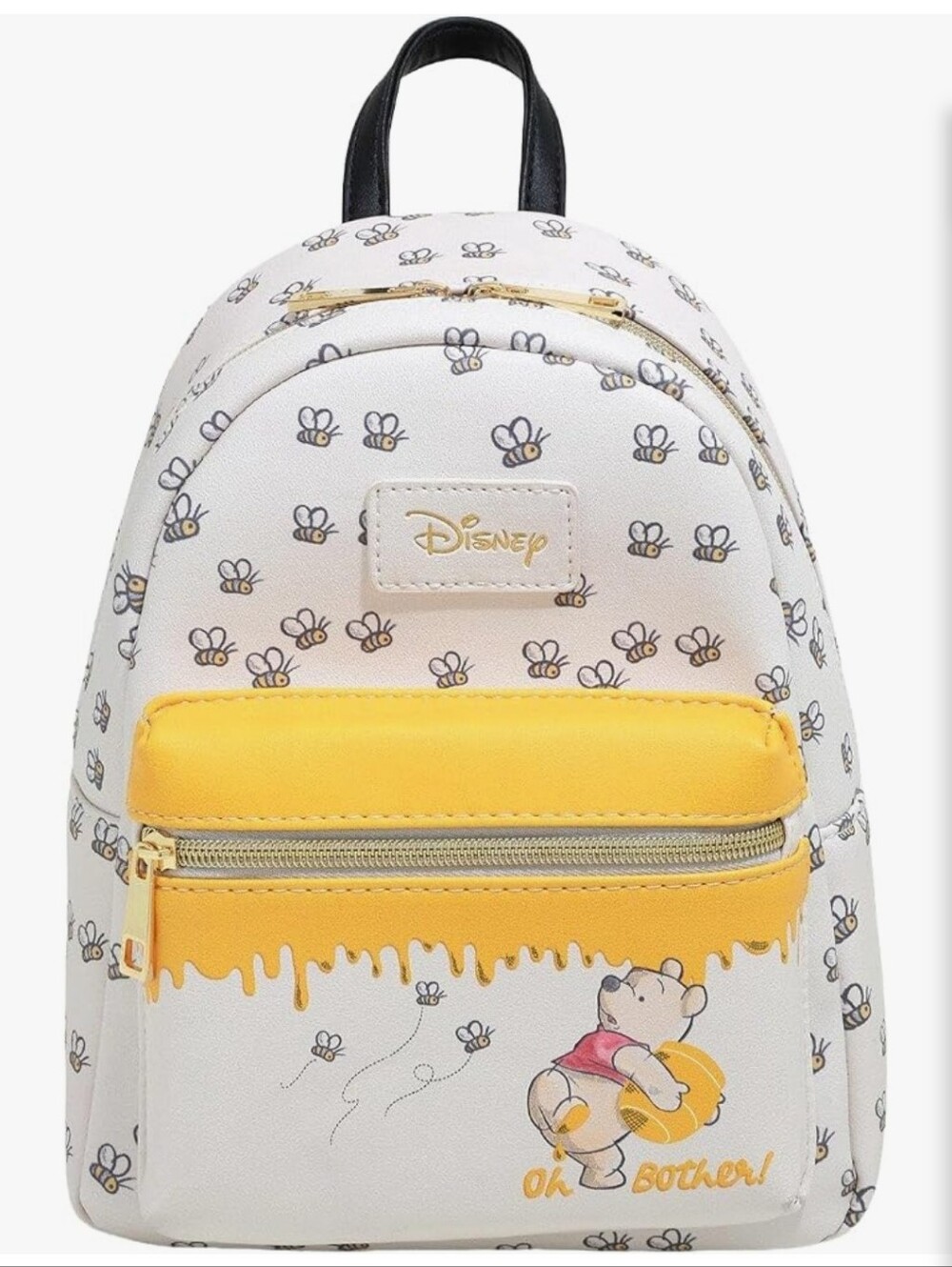 Disney White and Yellow Winnie the Pooh Bee Mini Backpack